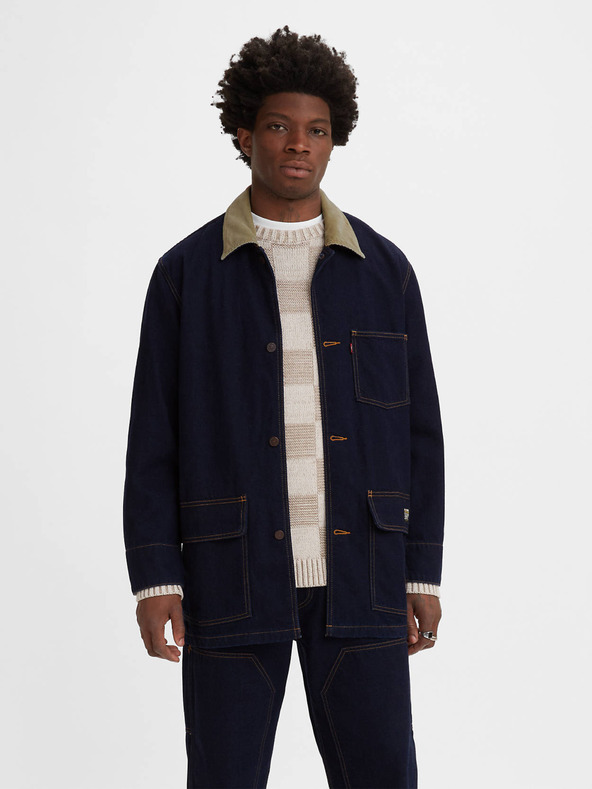 Levi's® Tmavě modrá pánská džínová bunda s příměsí vlny Levi's® Cypress