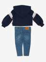 Levi's® Modrý holčičí set džínů a mikiny s kapucí Levi's®