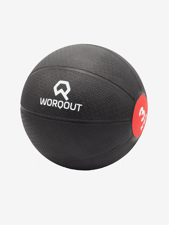Worqout Černý Medicinbal Worqout Medicine Ball