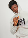 Jack & Jones Krémová pánská mikina s kapucí Jack & Jones Map