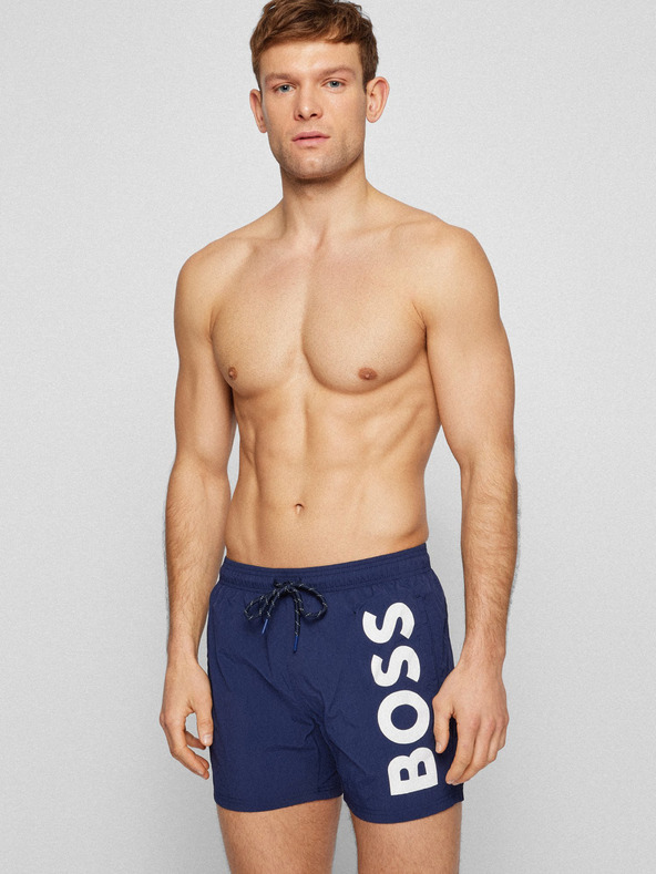 BOSS Tmavě modré pánské plavky HUGO BOSS Octopus