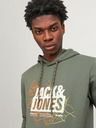 Jack & Jones Zelená pánská mikina s kapucí Jack & Jones Map