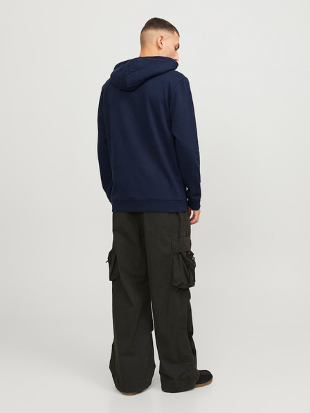 Jack & Jones Tmavě modrá pánská mikina s kapucí Jack & Jones Map