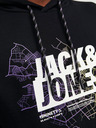 Jack & Jones Černá pánská mikina s kapucí Jack & Jones Map