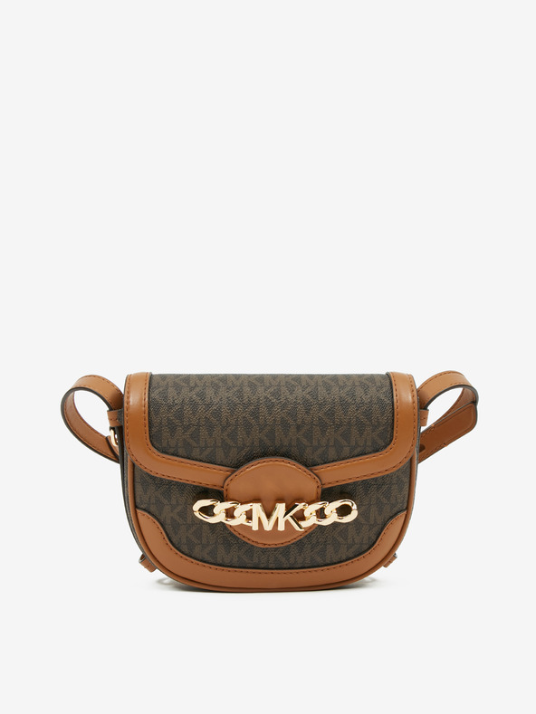 Michael Kors Tmavě hnědá crossbody kabelka Michael Kors Hally