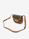 Michael Kors Tmavě hnědá crossbody kabelka Michael Kors Hally