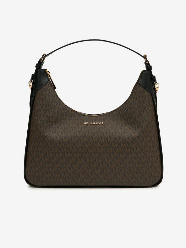 Michael Kors Tmavě hnědá dámská vzorovaná kabelka Michael Kors