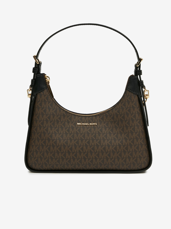 Michael Kors Tmavě hnědá dámská vzorovaná kabelka Michael Kors