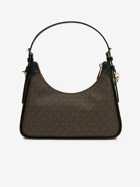 Michael Kors Tmavě hnědá dámská vzorovaná kabelka Michael Kors