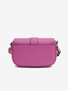 Karl Lagerfeld Tmavě růžová dámská kožená crossbody kabelka KARL LAGERFELD Shooting Stars