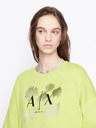Armani Exchange Světle zelená dámská oversize mikina Armani Exchange