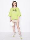 Armani Exchange Světle zelená dámská oversize mikina Armani Exchange