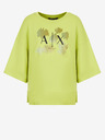 Armani Exchange Světle zelená dámská oversize mikina Armani Exchange