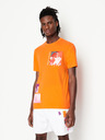 Armani Exchange Oranžové pánské tričko Armani Exchange