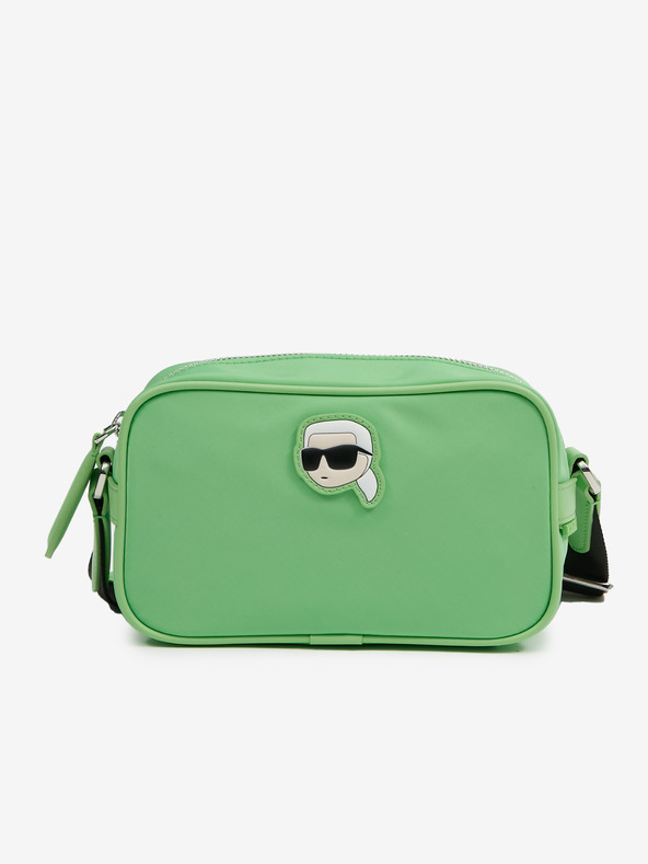 Karl Lagerfeld Světle zelená dámská crossbody kabelka KARL LAGERFELD Ikonik 2.0 Camera Bag