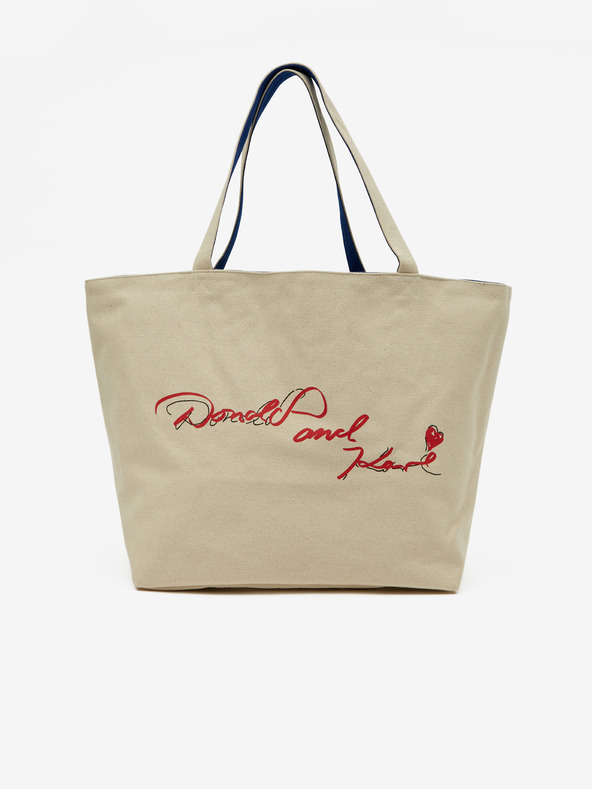 Karl Lagerfeld Modro-béžový dámský oboustranný shopper KARL LAGERFELD Disney