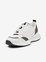 Michael Kors Hnědo-bílé dámské tenisky Michael Kors Flynn Trainer