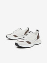 Michael Kors Hnědo-bílé dámské tenisky Michael Kors Flynn Trainer