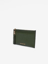 Michael Kors Tmavě zelené dámské kožené pouzdro na karty Michael Kors Card Case