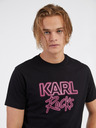 Karl Lagerfeld Černé pánské tričko KARL LAGERFELD