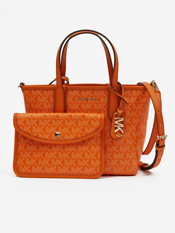 Michael Kors Oranžová dámská vzorovaná kabelka Michael Kors XS Open Tote