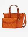 Michael Kors Oranžová dámská vzorovaná kabelka Michael Kors XS Open Tote