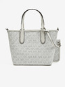 Michael Kors Bílá dámská vzorovaná kabelka Michael Kors XS Open Tote