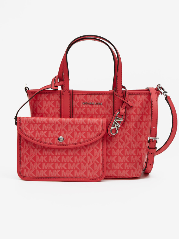 Michael Kors Tmavě růžová dámská vzorovaná kabelka Michael Kors XS Open Tote