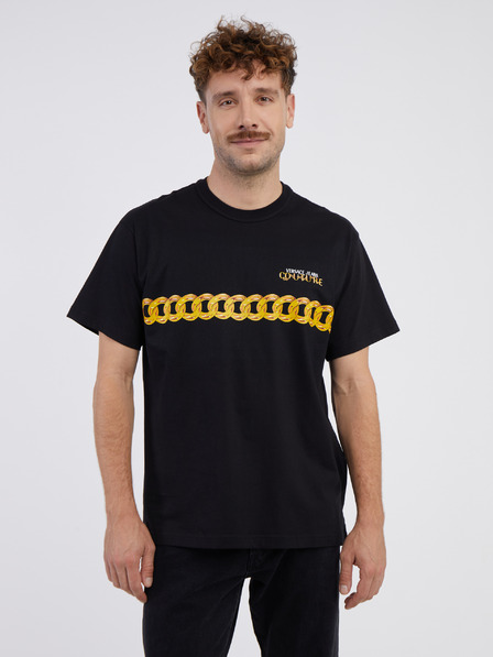 Versace Jeans Couture Černé pánské tričko Versace Jeans Couture