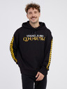 Versace Jeans Couture Černá pánská mikina s kapucí Versace Jeans Couture