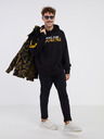 Versace Jeans Couture Černá pánská mikina s kapucí Versace Jeans Couture