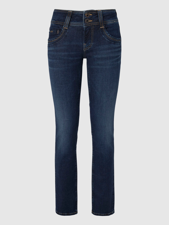 Pepe Jeans Tmavě modré dámské slim fit džíny Pepe Jeans