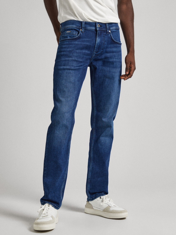 Pepe Jeans Tmavě modré pánské slim fit džíny Pepe Jeans