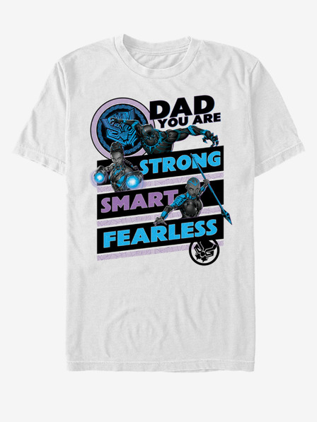 ZOOT.Fan Bílé unisex tričko ZOOT.Fan Marvel Panther Dad