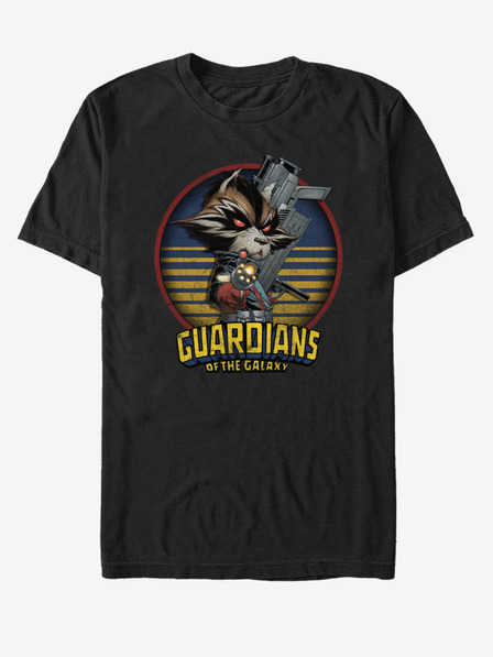 ZOOT.Fan Černé unisex tričko Rocket Strážci Galaxie ZOOT.FAN Marvel