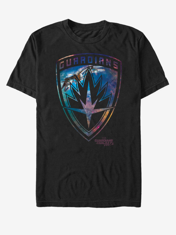 ZOOT.Fan Černé unisex tričko Symbol Strážci Galaxie vol. 2 ZOOT.FAN Marvel