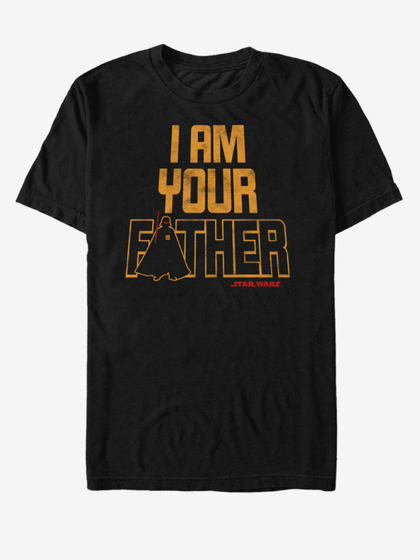 ZOOT.Fan Černé unisex tričko ZOOT.Fan Star Wars Father Time