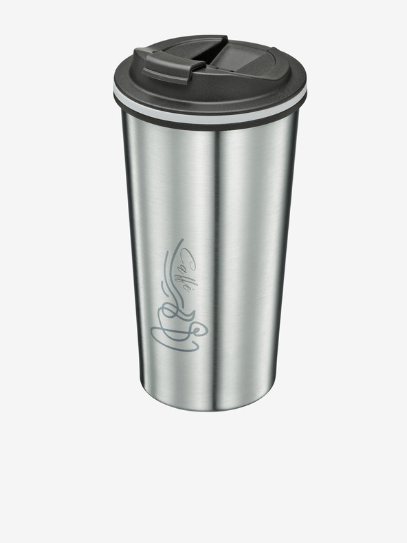 Cilio Cestovní  termohrnek ve stříbrné barvě Celeste 355ml Cilio