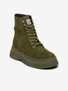 Steve Madden Tmavě zelené dámské semišové kotníkové boty Steve Madden Gaja