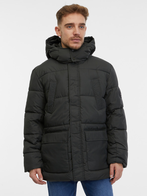 ONLY & SONS Černá pánská prošívaná bunda ONLY & SONS Arwin