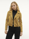 Vero Moda Hořčicová dámská bunda v semišové úpravě Vero Moda Jose