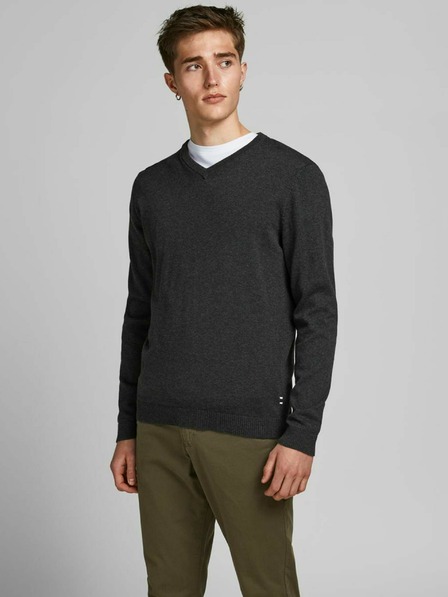 Jack & Jones Tmavě šedý basic svetr Jack & Jones Basic
