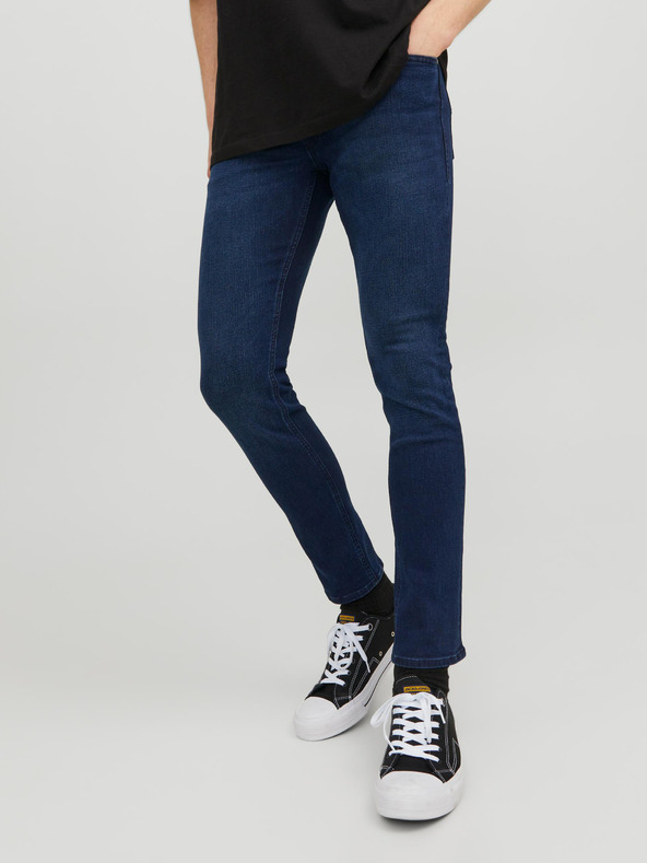 Jack & Jones Tmavě modré pánské slim fit džíny Jack & Jones Glenn