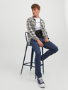 Jack & Jones Modré pánské straight fit džíny Jack & Jones Glenn