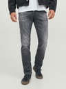 Jack & Jones Šedé pánské straight fit džíny Jack & Jones Tim