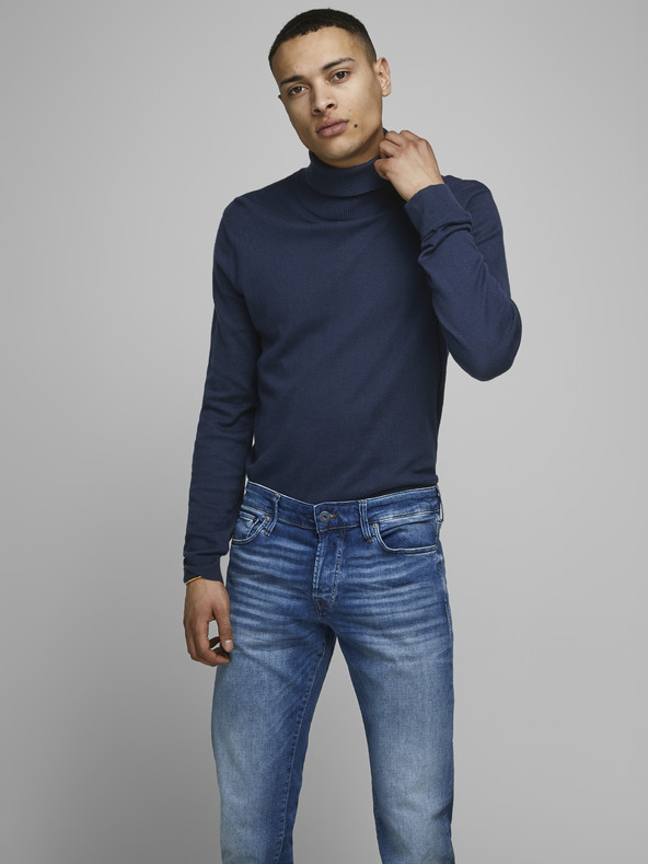 Jack & Jones Tmavě modrý basic rolák Jack & Jones Emil