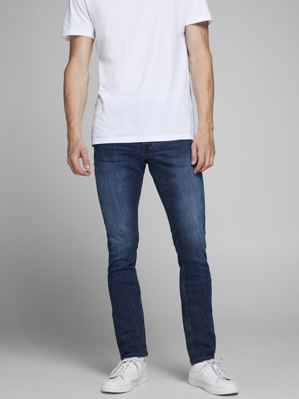 Jack & Jones Modré slim fit džíny Jack & Jones Glenn
