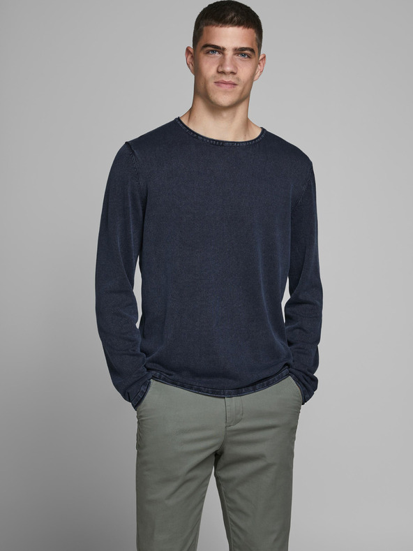 Jack & Jones Tmavě modrá mikina Jack & Jones Leo