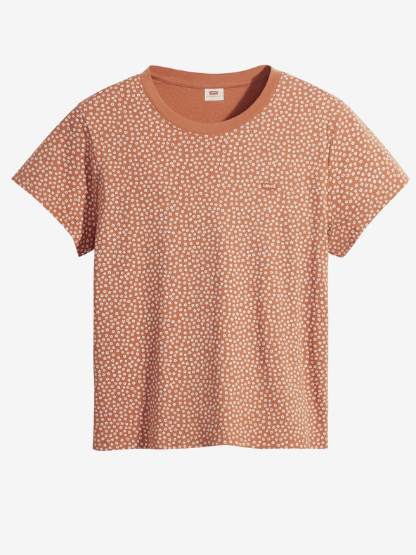 Levi's® Oranžové dámské květované tričko Levi's® Baby Daisy