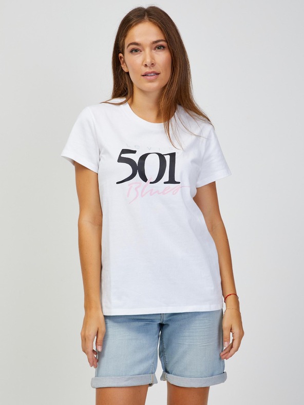 Levi's® Bílé dámské tričko Levi's® 501